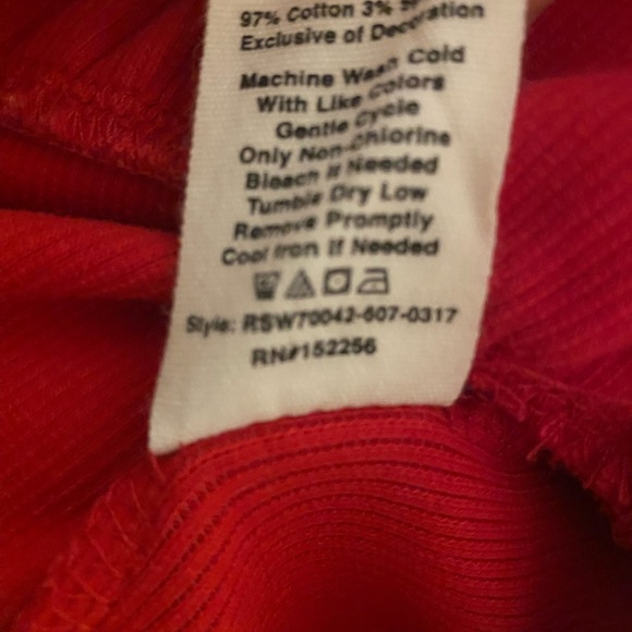 Avec Les Filles Dress Red Cold Shoulder xs - Picture 3 of 6